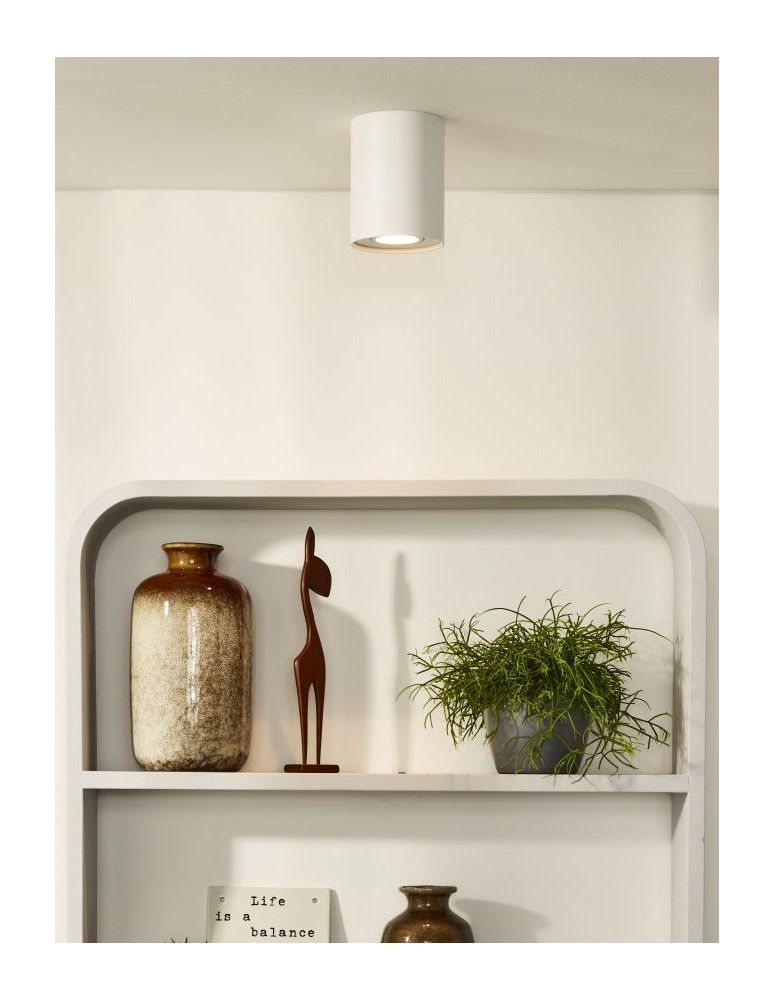 Lucide TUBE Spot Biały Okrągły 1xGU10 22952/01/31 Sufitowa