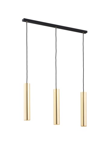 Argon GOMERA PLUS lampa wisząca 3 pł. 3x5W (max) mosiądz czarny struktura 6113 - produkt 2