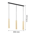 Argon GOMERA PLUS lampa wisząca 3 pł. 3x5W (max) mosiądz czarny struktura 6113 Argon GOMERA PLUS lampa wisząca 3 pł. 3x5W (max) mosiądz czarny struktura 6113