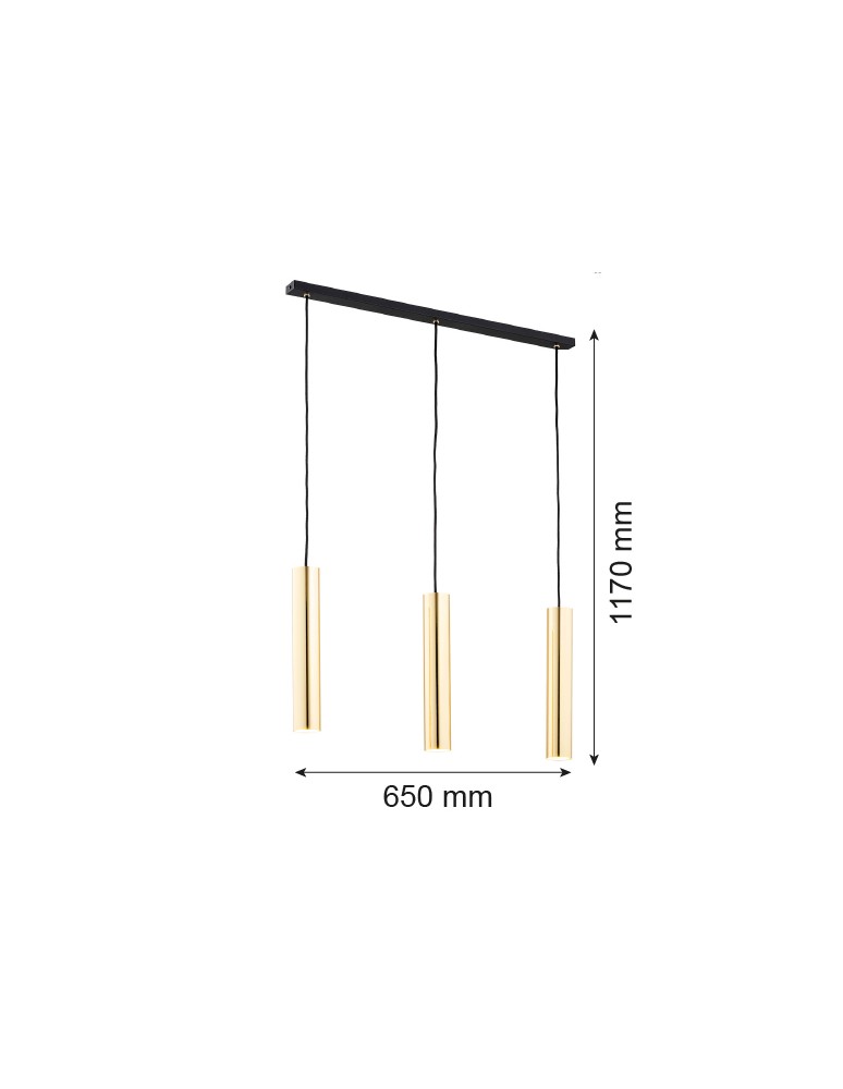Argon GOMERA PLUS lampa wisząca 3 pł. 3x5W (max) mosiądz czarny struktura 6113 Argon GOMERA PLUS lampa wisząca 3 pł. 3x5W (max) mosiądz czarny struktura 6113
