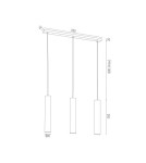 Argon GOMERA PLUS lampa wisząca 3 pł. 3x5W (max) mosiądz czarny struktura 6113 Argon GOMERA PLUS lampa wisząca 3 pł. 3x5W (max) mosiądz czarny struktura 6113