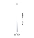 Argon GOMERA lampa wisząca 1 pł. 1x5W (max) chrom 3628 Argon GOMERA lampa wisząca 1 pł. 1x5W (max) chrom 3628