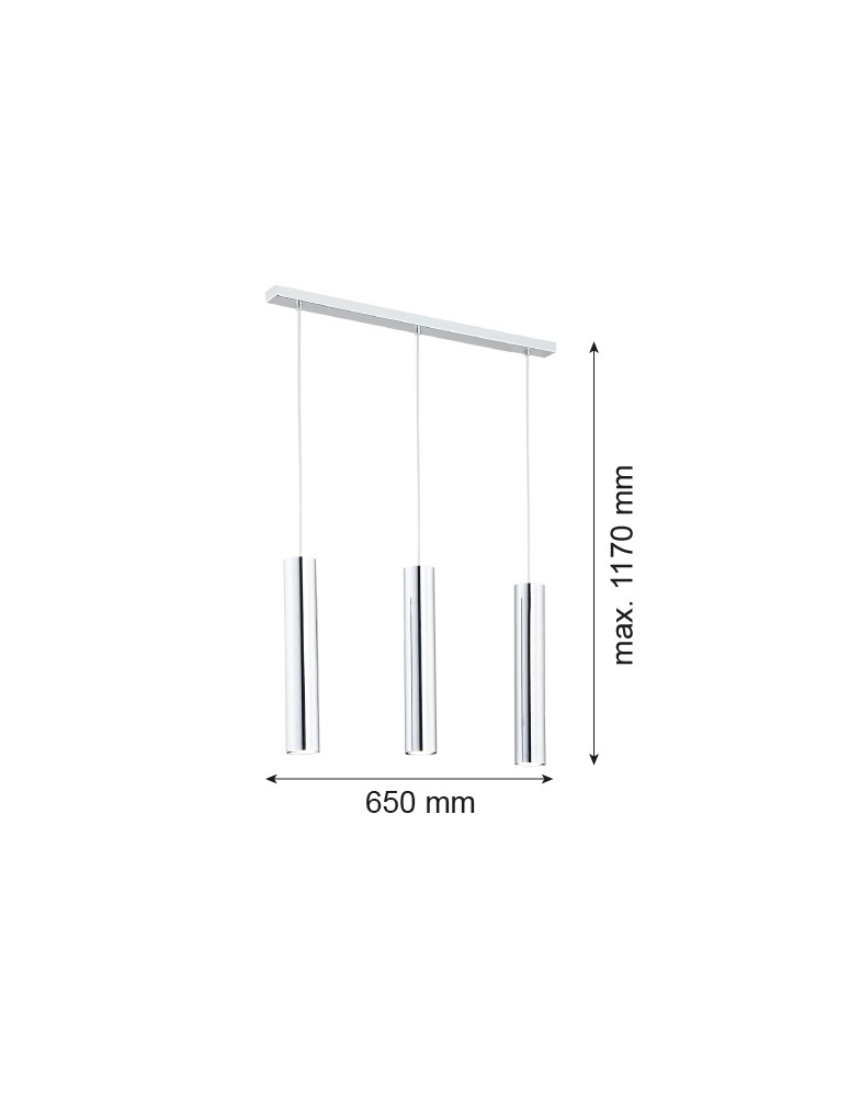 Argon GOMERA lampa wisząca 3 pł. 3x5W (max) chrom 1316