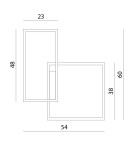 Lampy sufitowe geometryczne - RAMKO Akira Plafon Mały LED 66305 - product 4