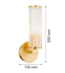 Kinkiety - Argon HAMPTON 8497        szkło, mosiądz - product 6