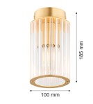 Małe lampy sufitowe - Argon HAMPTON 8501        szkło, mosiądz - product 7