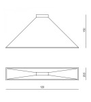 Lampy wiszące - RAMKO Edo Żyrandol 123x23 LED 67030 - product 6