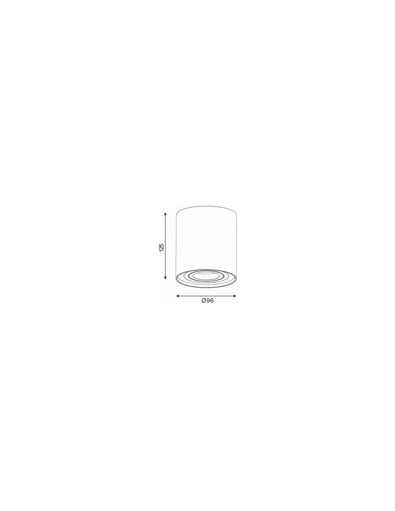 Lucide TUBE Spot Biały Okrągły 1xGU10 22952/01/31 Sufitowa
