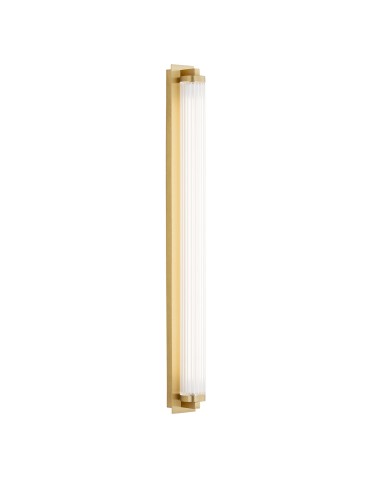 Argon HAMPTON 8622 kinkiet 1 pł. LED, transparentny (ryflowany), mosiądz szczotkowany LED (zintegrowany) / 2890 lm / 3000K szk