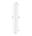 Argon HAMPTON 8622 kinkiet 1 pł. LED, transparentny (ryflowany), mosiądz szczotkowany LED (zintegrowany) / 2890 lm / 3000K szk Argon HAMPTON 8622 kinkiet 1 pł. LED, transparentny (ryflowany), mosiądz szczotkowany LED (zintegrowany) / 2890 lm / 3000K szk