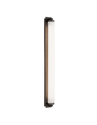 Argon HAMPTON 8623 kinkiet 1 pł. LED, transparentny (ryflowany), mosiądz szczotkowany LED (zintegrowany) / 2890 lm / 3000K szk
