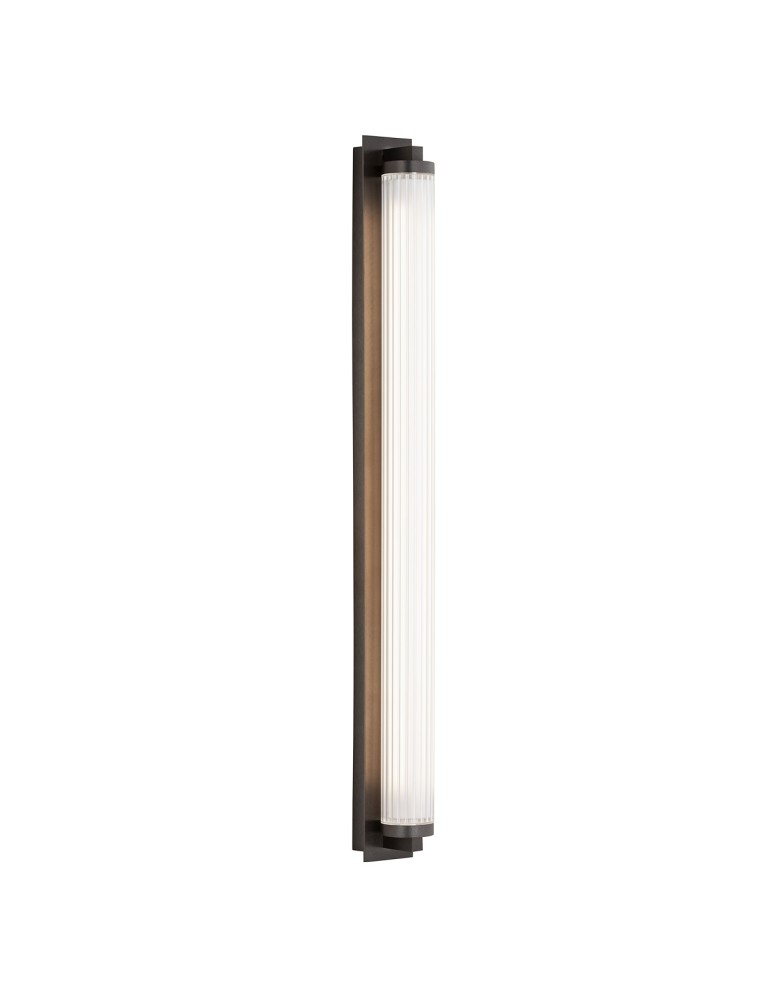 Argon HAMPTON 8623 kinkiet 1 pł. LED, transparentny (ryflowany), mosiądz szczotkowany LED (zintegrowany) / 2890 lm / 3000K szk Argon HAMPTON 8623 kinkiet 1 pł. LED, transparentny (ryflowany), mosiądz szczotkowany LED (zintegrowany) / 2890 lm / 3000K szk