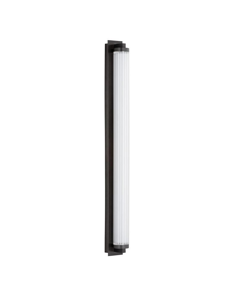 Argon HAMPTON 8623 kinkiet 1 pł. LED, transparentny (ryflowany), mosiądz szczotkowany LED (zintegrowany) / 2890 lm / 3000K szk Argon HAMPTON 8623 kinkiet 1 pł. LED, transparentny (ryflowany), mosiądz szczotkowany LED (zintegrowany) / 2890 lm / 3000K szk