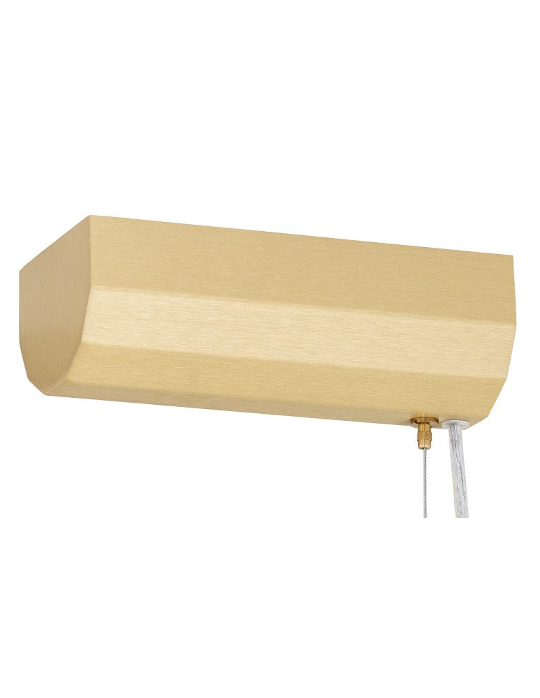 Argon HAMPTON 8624 lampa wisząca 1 pł. LED, transparentny (ryflowany), mosiądz szczotkowany LED (zintegrowany) / 9180 lm / 30 Argon HAMPTON 8624 lampa wisząca 1 pł. LED, transparentny (ryflowany), mosiądz szczotkowany LED (zintegrowany) / 9180 lm / 30
