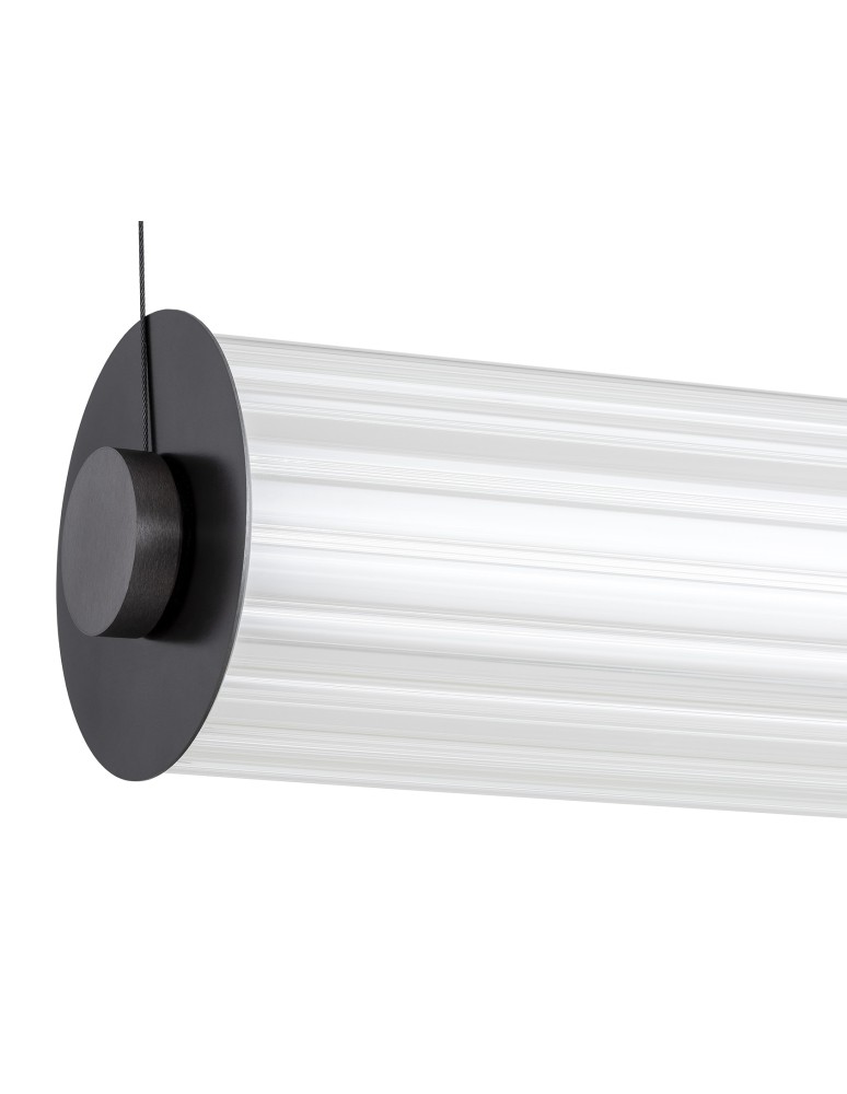 Argon HAMPTON 8628 lampa wisząca 1 pł. LED mniejsza, transparentny (ryflowany), mosiądz szczotkowany LED (zintegrowany) / 618 Argon HAMPTON 8628 lampa wisząca 1 pł. LED mniejsza, transparentny (ryflowany), mosiądz szczotkowany LED (zintegrowany) / 618