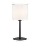 Lampki nocne - Argon HILARY lampa stołowa 1 pł. 1x15W (max) biały czarny struktura 4081 - product 1