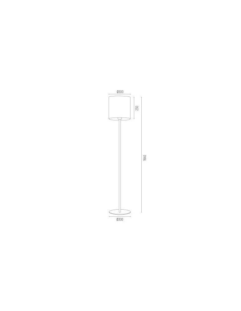 Lampy podłogowe - Argon HILARY lampa podłogowa 1 pł. 1x15W (max) biały czarny struktura 4082 - product kolory-swiatla.pl 3