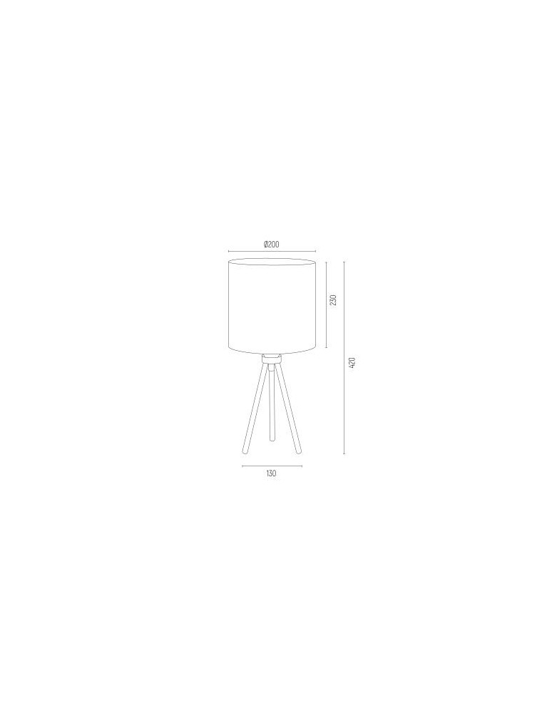 Lampki nocne - Argon HILARY lampa stołowa 1 pł. 1x15W (max) biały czarny struktura 4083 - product kolory-swiatla.pl 3