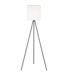 Lampy podłogowe trójnóg - Argon HILARY lampa podłogowa 1 pł. 1x15W (max) biały czarny struktura 4084 - product 1