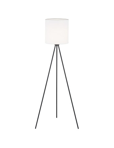 Argon HILARY lampa podłogowa 1 pł. 1x15W (max) biały czarny struktura 4084