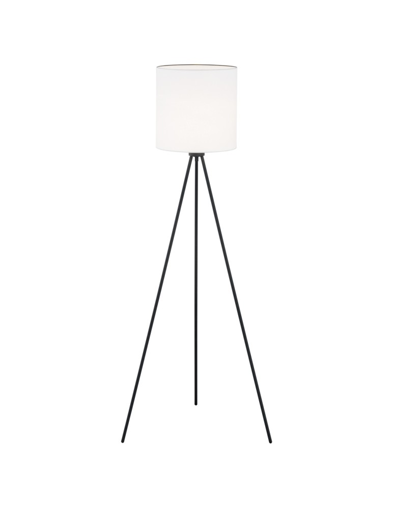 Argon HILARY lampa podłogowa 1 pł. 1x15W (max) biały czarny struktura 4084