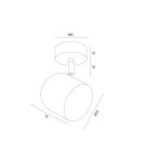 Argon ISOLA kinkiet / plafon 1 pł. 1x5W (max) złoty 8260 Argon ISOLA kinkiet / plafon 1 pł. 1x5W (max) złoty 8260