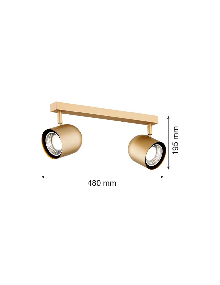 Argon ISOLA plafon 2 pł. 2x5W (max) złoty 7150 Argon ISOLA plafon 2 pł. 2x5W (max) złoty 7150