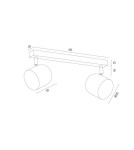 Argon ISOLA plafon 2 pł. 2x5W (max) złoty 7150 Argon ISOLA plafon 2 pł. 2x5W (max) złoty 7150