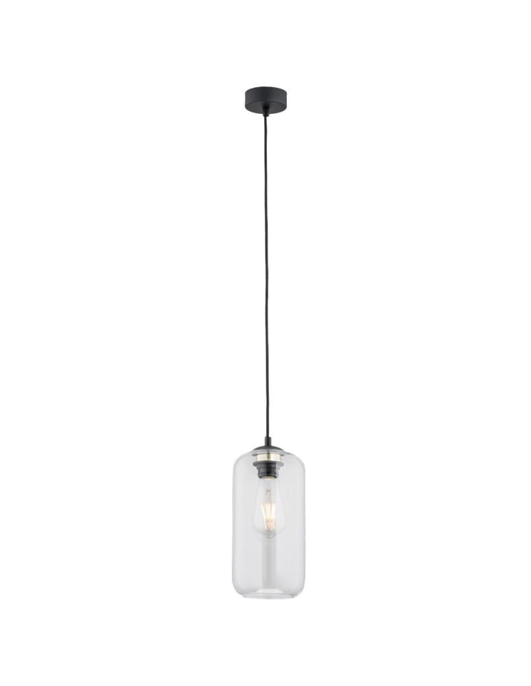 Argon KALIMERA lampa wisząca 1 pł. 1x15W (max) transparentny czarny mat 4039