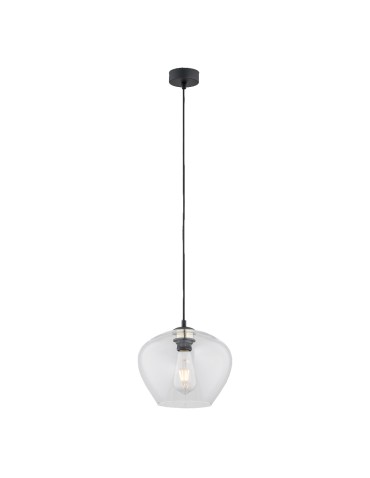 Argon KALIMERA lampa wisząca 1 pł. większa 1x15W (max) transparentny czarny mat 4043