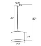 Argon KARIN lampa wisząca 1 pł. 1x15W (max) złoty czarny struktura 4291 Argon KARIN lampa wisząca 1 pł. 1x15W (max) złoty czarny struktura 4291
