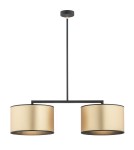 Lampy wiszące podwójne - Argon KARIN lampa wisząca 2 pł. 2x15W (max) złoty czarny strukura 898 - product 1