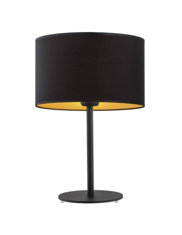 Argon KARIN lampa stołowa 1 pł. 1x15W (max) czarny ze złotym środkiem czarny struktura 4342