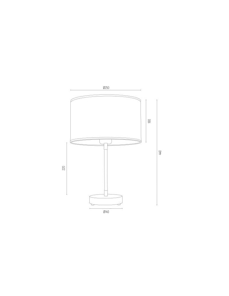 Lampy stołowe z abażurem - Argon KARIN lampa stołowa 1 pł. 1x15W (max) czarny ze złotym środkiem czarny struktura 4342 - product kolory-swiatla.pl 3