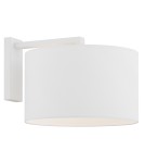 Kinkiety z abażurem - Argon KARIN kinkiet 1 pł. 1x15W (max) biały biały struktura 4294 - product 1