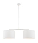 Lampy wiszące podwójne - Argon KARIN lampa wisząca 2 pł. 2x15W (max) biały biały struktura 900 - product 1