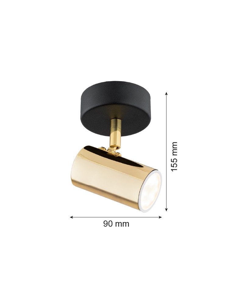 Argon LAGOS kinkiet 1 pł. 1x5W (max) mosiądz czarny struktura 4208 Argon LAGOS kinkiet 1 pł. 1x5W (max) mosiądz czarny struktura 4208