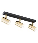 Argon LAGOS plafon 3 pł. 3x5W (max) mosiądz czarny struktura 1474 Argon LAGOS plafon 3 pł. 3x5W (max) mosiądz czarny struktura 1474