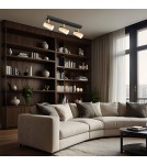 Argon LAGOS plafon 3 pł. 3x5W (max) mosiądz czarny struktura 1474 Argon LAGOS plafon 3 pł. 3x5W (max) mosiądz czarny struktura 1474