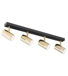 Lampy sufitowe reflektory - Argon LAGOS plafon 4 pł. 4x5W (max) mosiądz czarny struktura 1688 - product 1