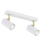 Argon LAGOS plafon 2 pł. 2x5W (max) biały struktura elementy mosiądzowane 890 Argon LAGOS plafon 2 pł. 2x5W (max) biały struktura elementy mosiądzowane 890