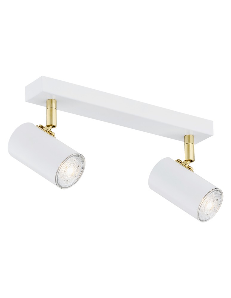 Argon LAGOS plafon 2 pł. 2x5W (max) biały struktura elementy mosiądzowane 890 Argon LAGOS plafon 2 pł. 2x5W (max) biały struktura elementy mosiądzowane 890