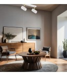 Argon LAGOS plafon 2 pł. 2x5W (max) biały struktura elementy mosiądzowane 890 Argon LAGOS plafon 2 pł. 2x5W (max) biały struktura elementy mosiądzowane 890