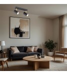 Argon LAGOS plafon 2 pł. 2x5W (max) czarny struktura elementy mosiądzowane 891 Argon LAGOS plafon 2 pł. 2x5W (max) czarny struktura elementy mosiądzowane 891