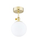 Lampy sufitowe łazienkowe - Argon LATINA kinkiet 1 pł. 1x7W (max) mosiądz IP44 opal mat 4001 - product 1