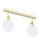 Lampy sufitowe łazienkowe - Argon LATINA kinkiet 2 pł. 2x7W (max) mosiądz IP44 opal mat 844 - product 1
