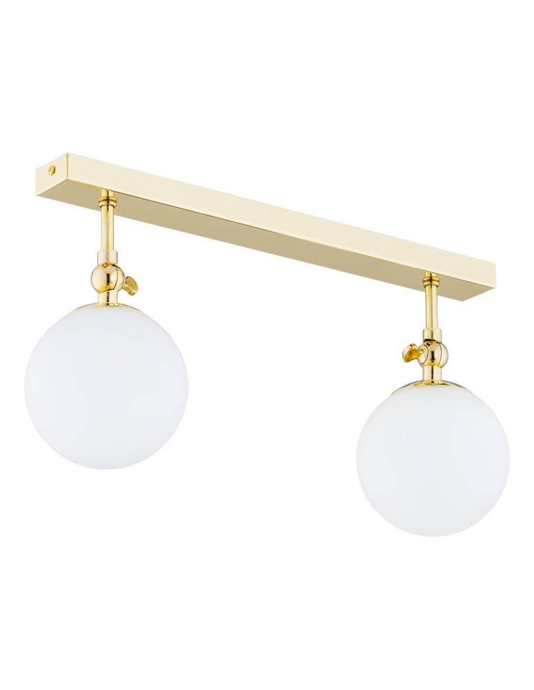 Argon LATINA kinkiet 2 pł. 2x7W (max) mosiądz IP44 opal mat 844