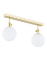Argon LATINA kinkiet 2 pł. 2x7W (max) mosiądz IP44 opal mat 844