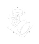 Argon LENORA kinkiet / plafon 1 pł. 1x7W (max) zielony złoty 8247 Argon LENORA kinkiet / plafon 1 pł. 1x7W (max) zielony złoty 8247