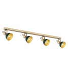 Argon LENORA plafon 4 pł. 4x7W (max) zielony złoty 1800 Argon LENORA plafon 4 pł. 4x7W (max) zielony złoty 1800